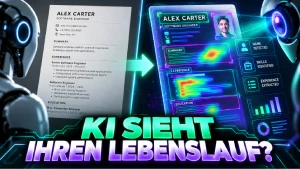 Visuelle KI untersucht die Hierarchie und das Layout eines Lebenslaufs